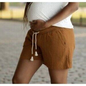 OLD NAVY maternity rollover waist shorts 5" inseam size S